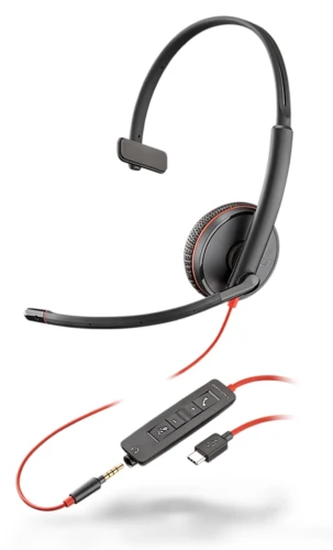 Plantronics Blackwire 3215 USB-C + jack 3,5mm