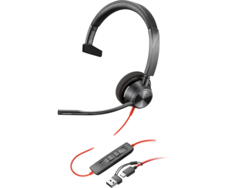 Poly Blackwire 3310 USB-A/C