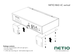NETIO uchwyt RackMount RM3 4C vertical