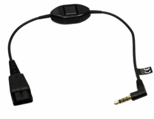 Jabra kabel QD-jack 3,5mm z przyciskiem PTT do telefonów ASCOM