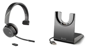 Poly Voyager 4210 UC USB-C MS-Teams + Ładowarka biurkowa