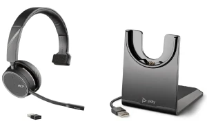 Poly Voyager 4210 UC USB-A MS-Teams + Ładowarka biurkowa