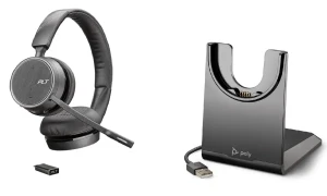 Poly Voyager 4220 UC USB-C MS-Teams + Ładowarka biurkowa