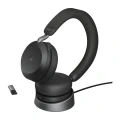 Jabra Evolve2 75 Stereo USB-A MS Black + ładowarka biurkowa