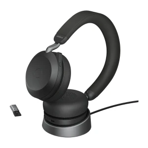 Jabra Evolve2 75 Stereo USB-A Black + ładowarka biurkowa