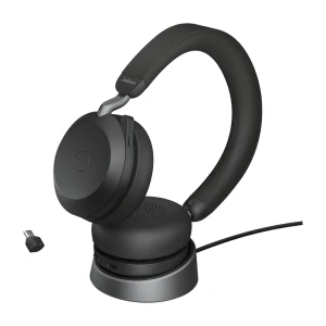 Jabra Evolve2 75 Stereo USB-C Black + ładowarka biurkowa