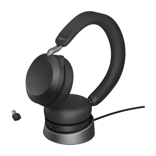 Jabra Evolve2 75 Stereo USB-C Black + ładowarka biurkowa