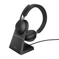 Jabra Evolve2 65 Stereo USB-A Black + ładowarka biurkowa