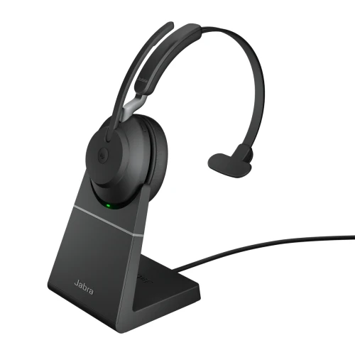 Jabra Evolve2 65 Mono USB-A MS Black + ładowarka biurkowa
