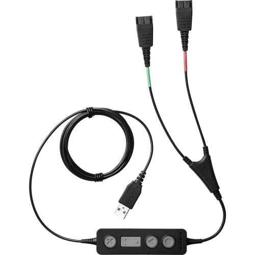 Jabra kabel trenerski 2xQD-USB