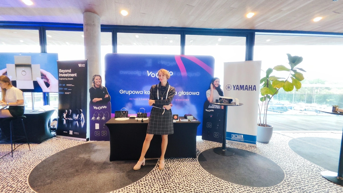 Stoisko z rozwiązaniami VoCoVo i Yamaha podczas Hotel Trends Poland & CEE 2026